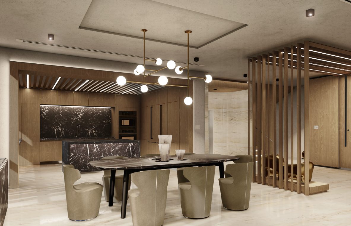 cozy and luxury dining room design