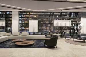 minimalist lobby design