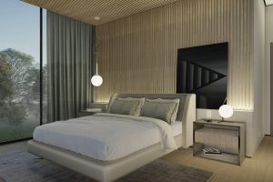 contemporary cozy master bedroom