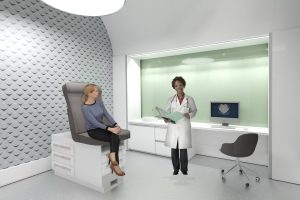 minimalist exam room clinic