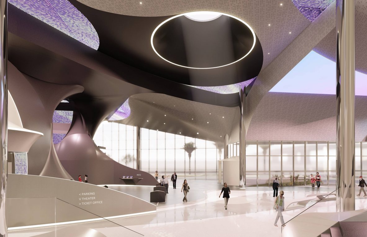 futuristic museum atrium architecture