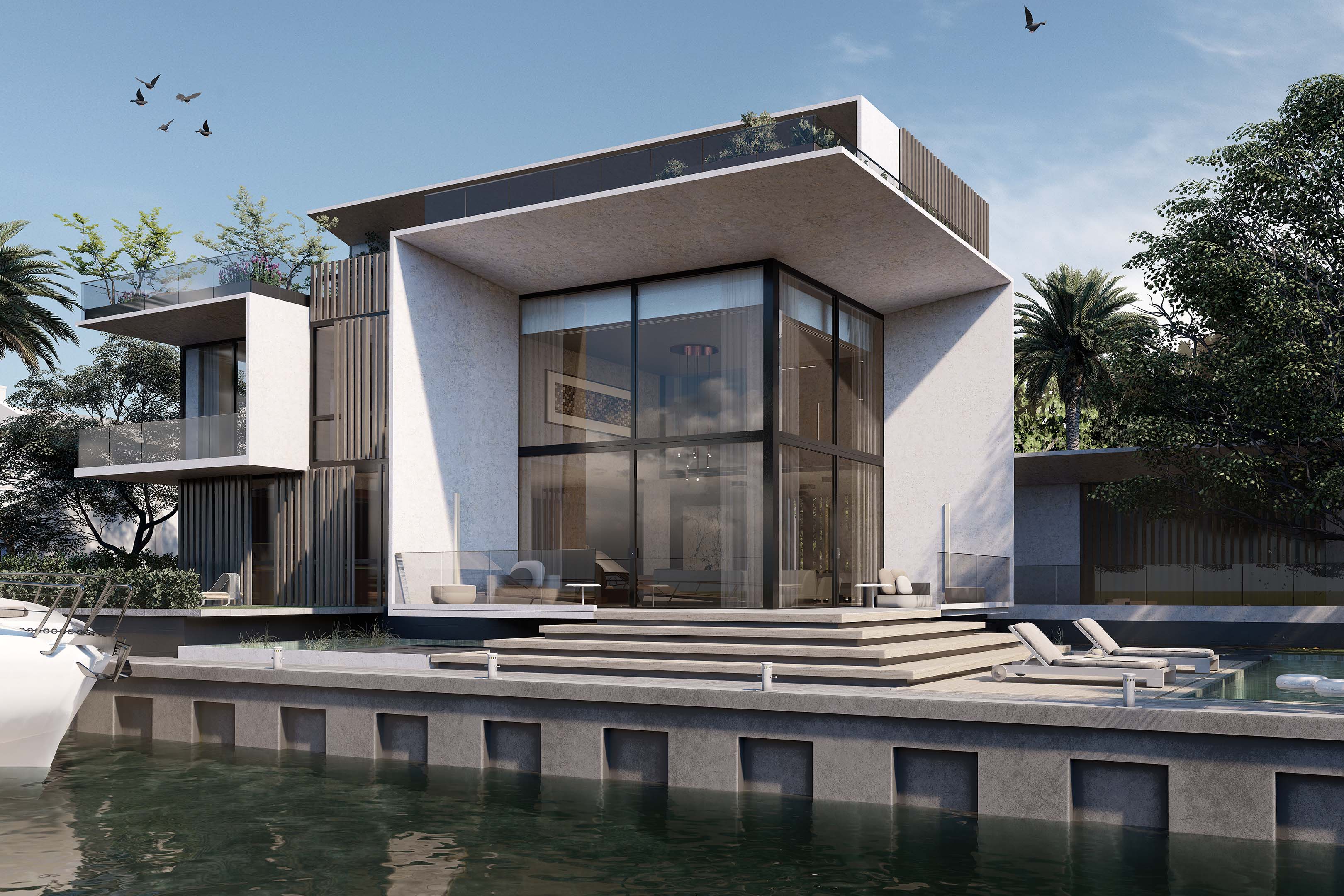 Minimalist architecture in Miami Beach
