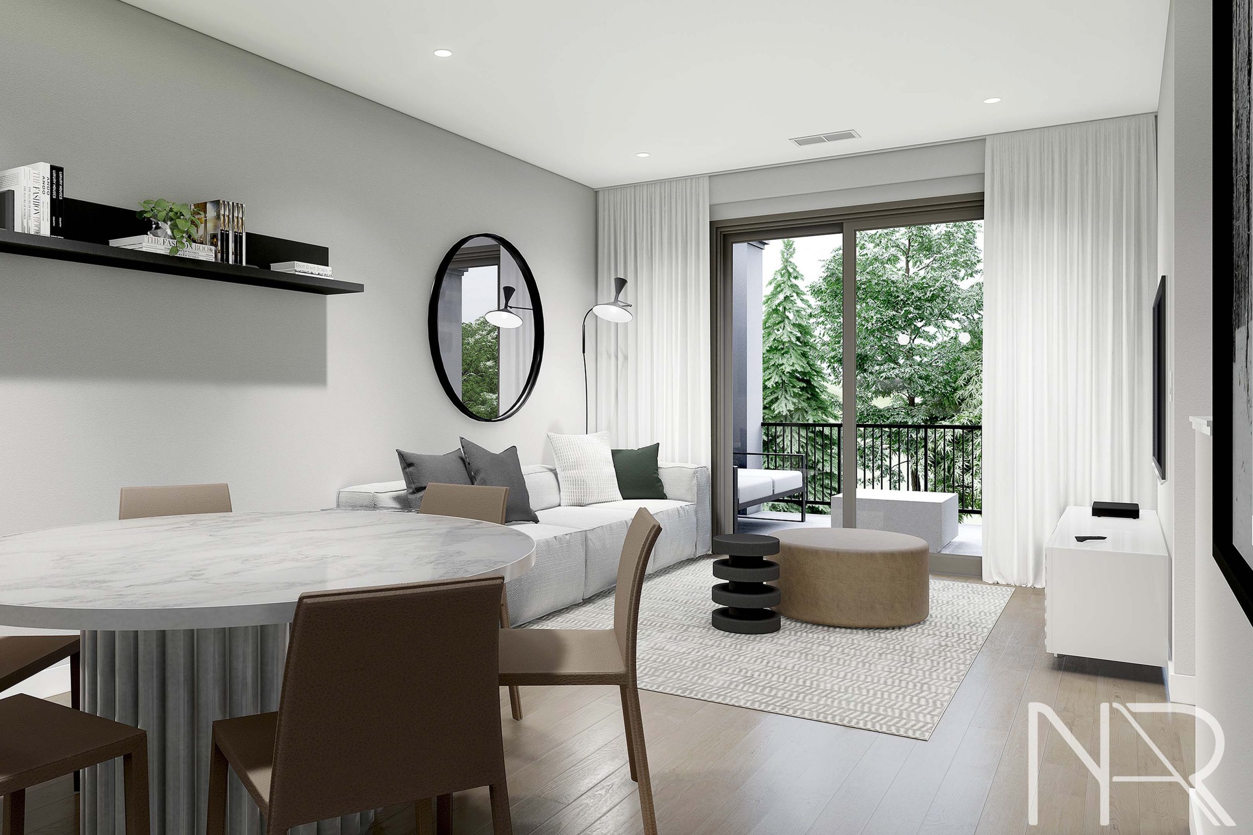 cozy minimalist living room