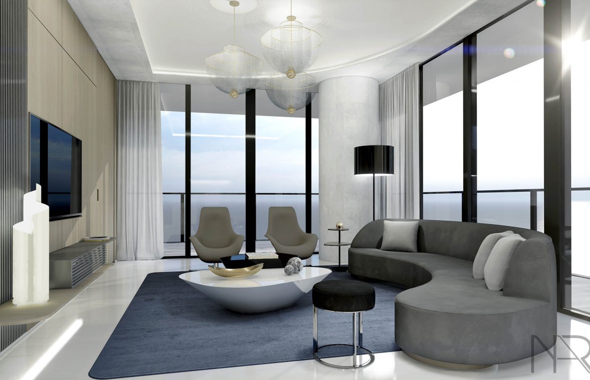 Gran Paraiso Contemporary Living Room