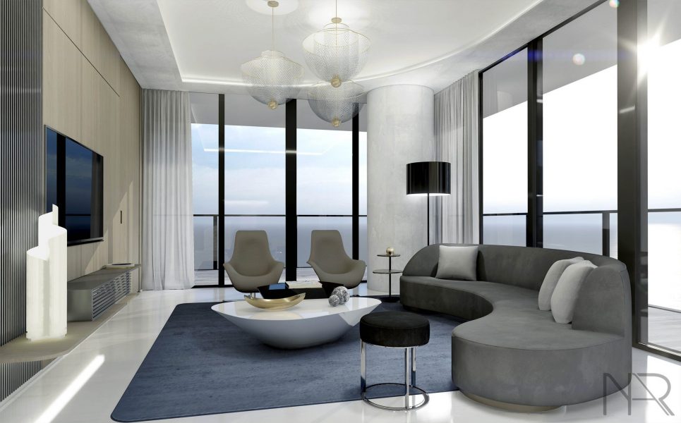 Gran Paraiso Contemporary Living Room