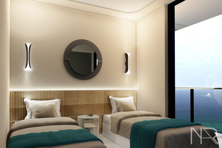 Gran Paraiso Contemporary Twin Bedroom Design