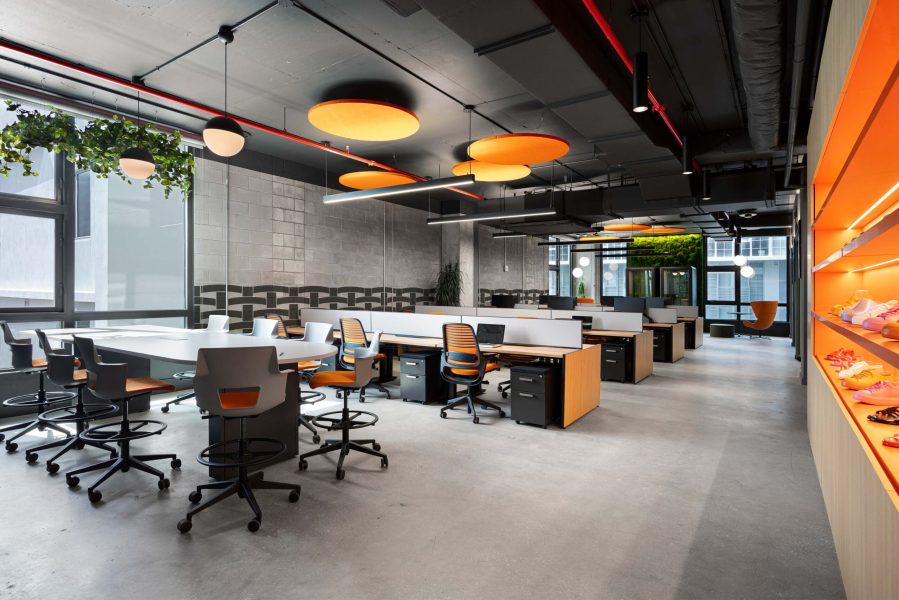Industrial Style Open Office
